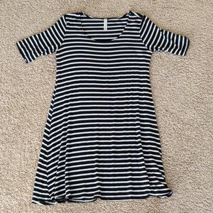 Comfortable striped dress